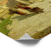 Poster Homme avec une écorce à roues (Coin)