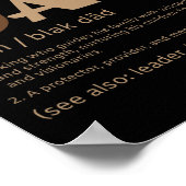 Poster Homme Black Papa Melanin Définition Africain Améri (Coin)