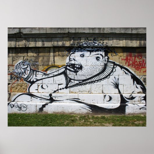 Poster Homme blanc gras (Devant)