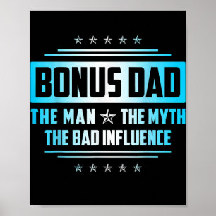 Poster Homme Bonus Papa Cadeau Fête des pères L'Homme Myt