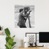 Poster Homme caméra antique, 1918 (Bureau à domicile)