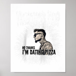 Poster Homme célibataire tatoué pour la Saint Valentin