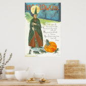 Poster Homme Citrouille De Sorcière Dans La Souris Lune (Cuisine)