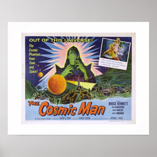 Poster Homme cosmique (Devant)