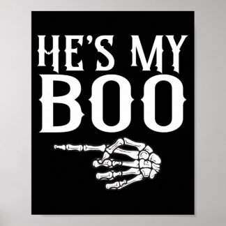 Poster Homme Couple Boo squelette couple assorti