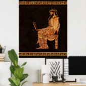 Poster Homme d'affaires grec ancien (Bureau à domicile)