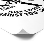 Poster Homme de Dieu, Aucune Arme Formée Contre Moi Sera (Coin)