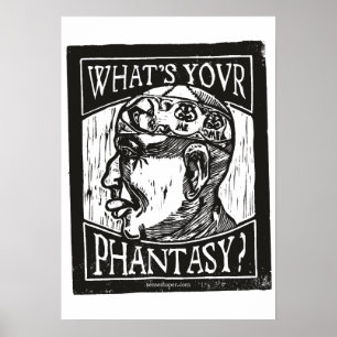 Poster Homme de fantaisie Gravure sur bois, Théorie de la