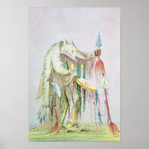 Poster Homme de médecine des pieds noirs