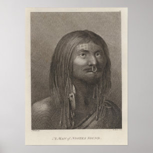 Poster Homme de Nootka, Colombie-Britannique