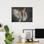 Poster Homme de souhait (Bureau à domicile)