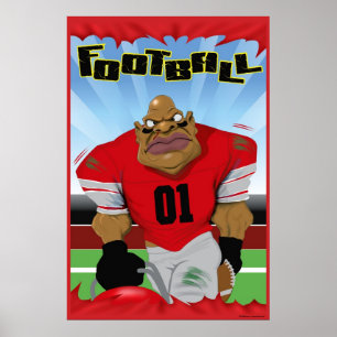 POSTER HOMME DU FOOTBALL