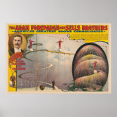 Poster Homme Effectuant Le Câble Suspendu Et La Rampe Spi (Devant)