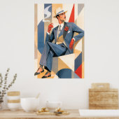 Poster Homme élégant 1925 (Cuisine)
