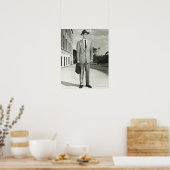 Poster Homme en costume (Cuisine)