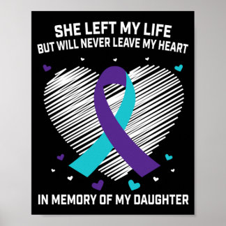 Poster Homme en mémoire d'une fille aimante suicide