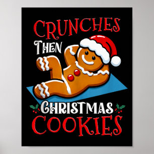 Poster Homme en pain d'épice de Noël Citation drôle de co