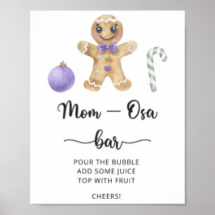 Poster Homme en pain d'épices \ Bar Mom-osa