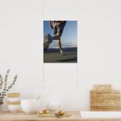 Poster Homme en tenue de course sportive (Cuisine)