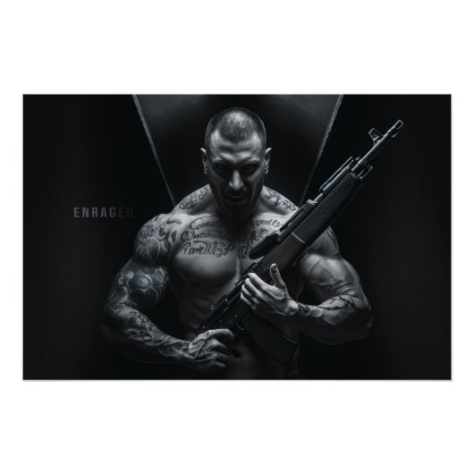 Poster Homme Enraged 03 (Devant)