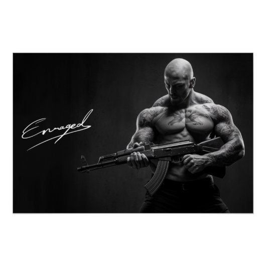 Poster Homme Enraged 06 (Devant)