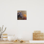 Poster Homme et Bull (Cuisine)