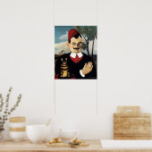 Poster Homme et chat, Henri Rousseau (Cuisine)