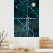 Poster Homme et cyberespace (Cuisine)