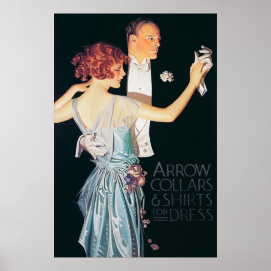 Poster Homme et femme Danse par Leyendecker (Devant)