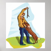 Poster Homme et son chien (Devant)