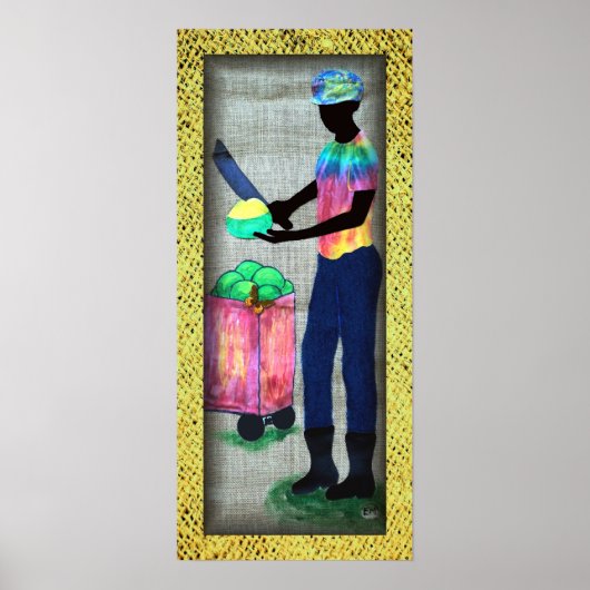 Poster 'Homme gelé' (Devant)