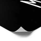 Poster Homme-gost Drôle Halloween Mango Ghost Pun Dark BG (Coin)