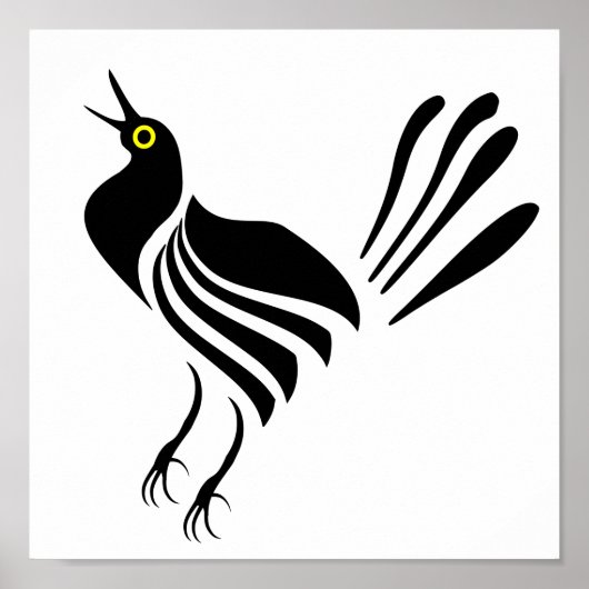 Poster Homme Gracker Oiseau noir (Devant)