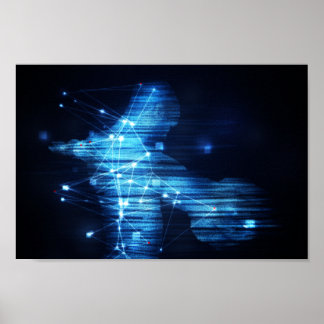 Poster Homme high-tech