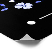 Poster Homme I Love Flowers Blue Text (Coin)