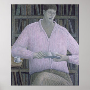 Poster Homme lisant 1998