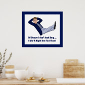 Poster Homme occupé - Entrée du concours de bureau (Cuisine)