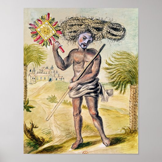 Poster Homme pénitent en Inde (Devant)