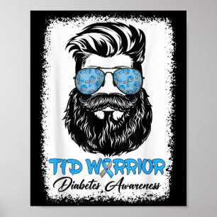Poster Homme porteur T1d Guerrier Type 1 Sensibilisation