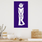 Poster Homme pour toilettes (Cuisine)