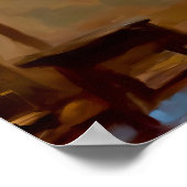 Poster Homme regardant la mer (Coin)