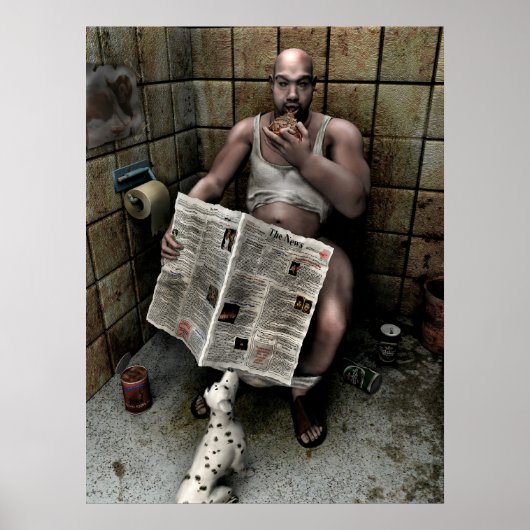 Poster homme sale (Devant)