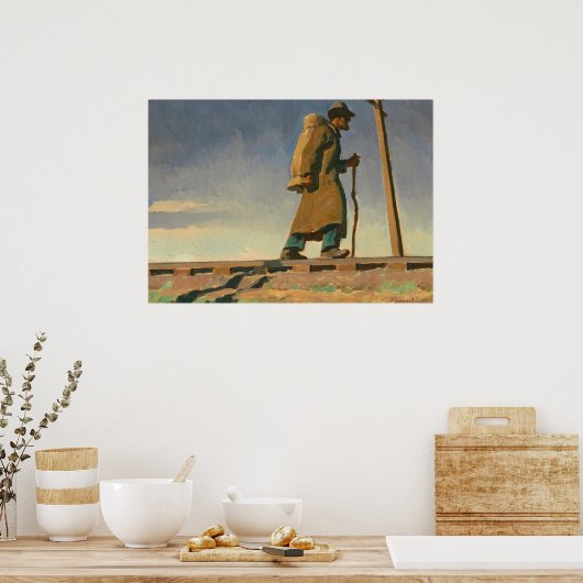 Poster Homme sans abri, 1938 par Maynard Dixon (Cuisine)