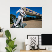 Poster Homme Sculpture dans l'espace (Bureau à domicile)