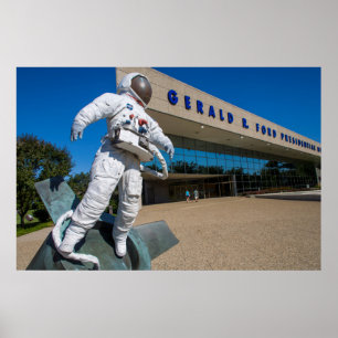Poster Homme Sculpture dans l'espace