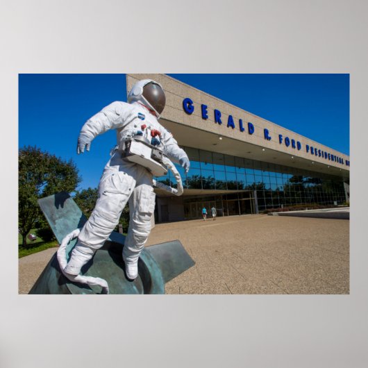 Poster Homme Sculpture dans l'espace (Devant)