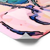 Poster Homme sur téléphone portable Abstrait, style Matis (Coin)