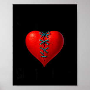Poster Homme survivant d'une chirurgie à cœur ouvert reco