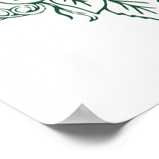 Poster Homme vert (Coin)