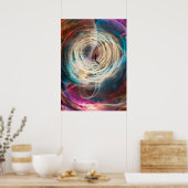 Poster Homme voyageant dans le temps et l'espace (Cuisine)